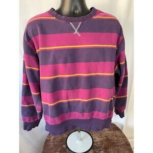 Urban Outfitters Striped Crewneck Sweatshirt L
